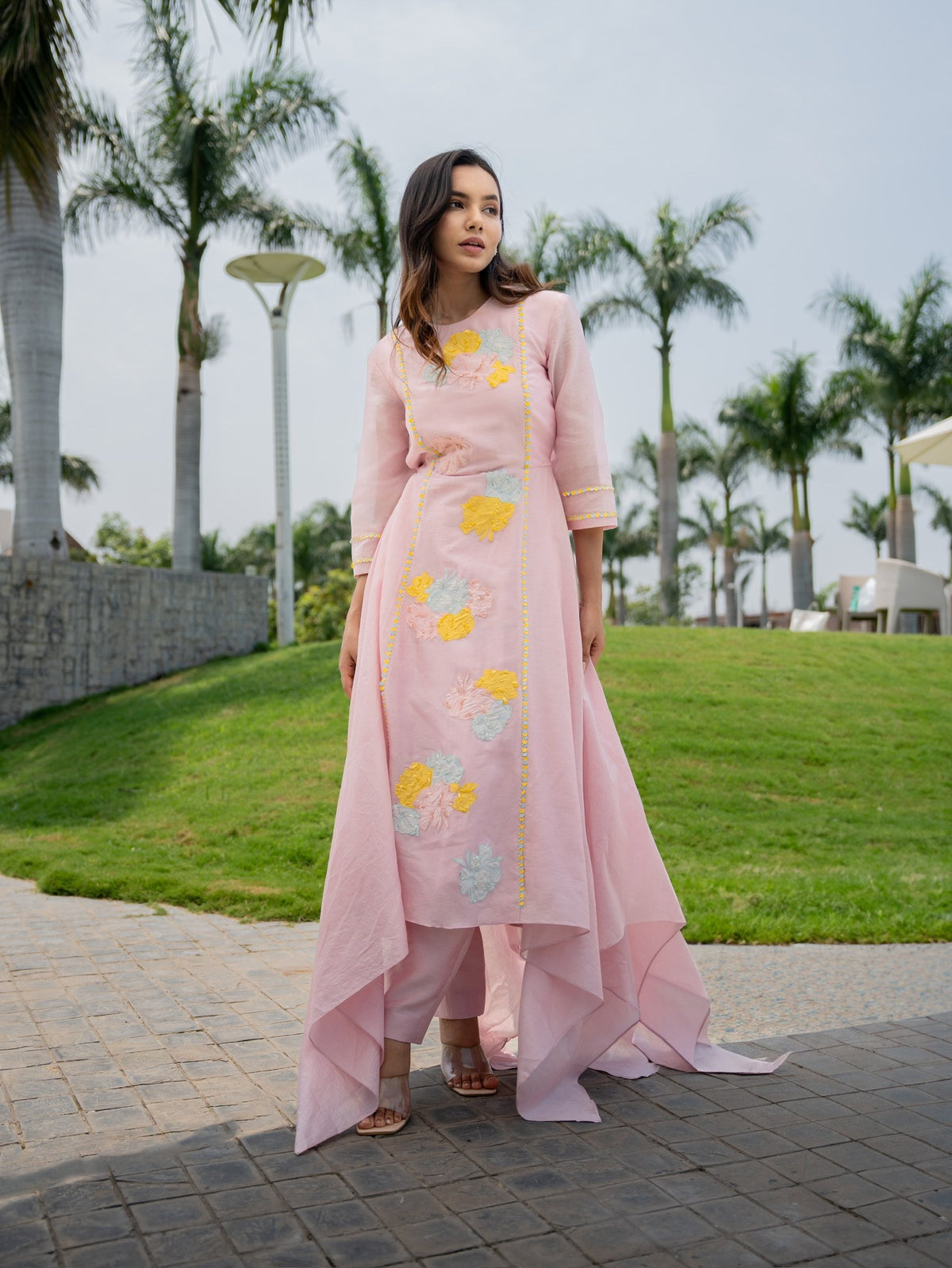 blush bloom kurta set — image 11