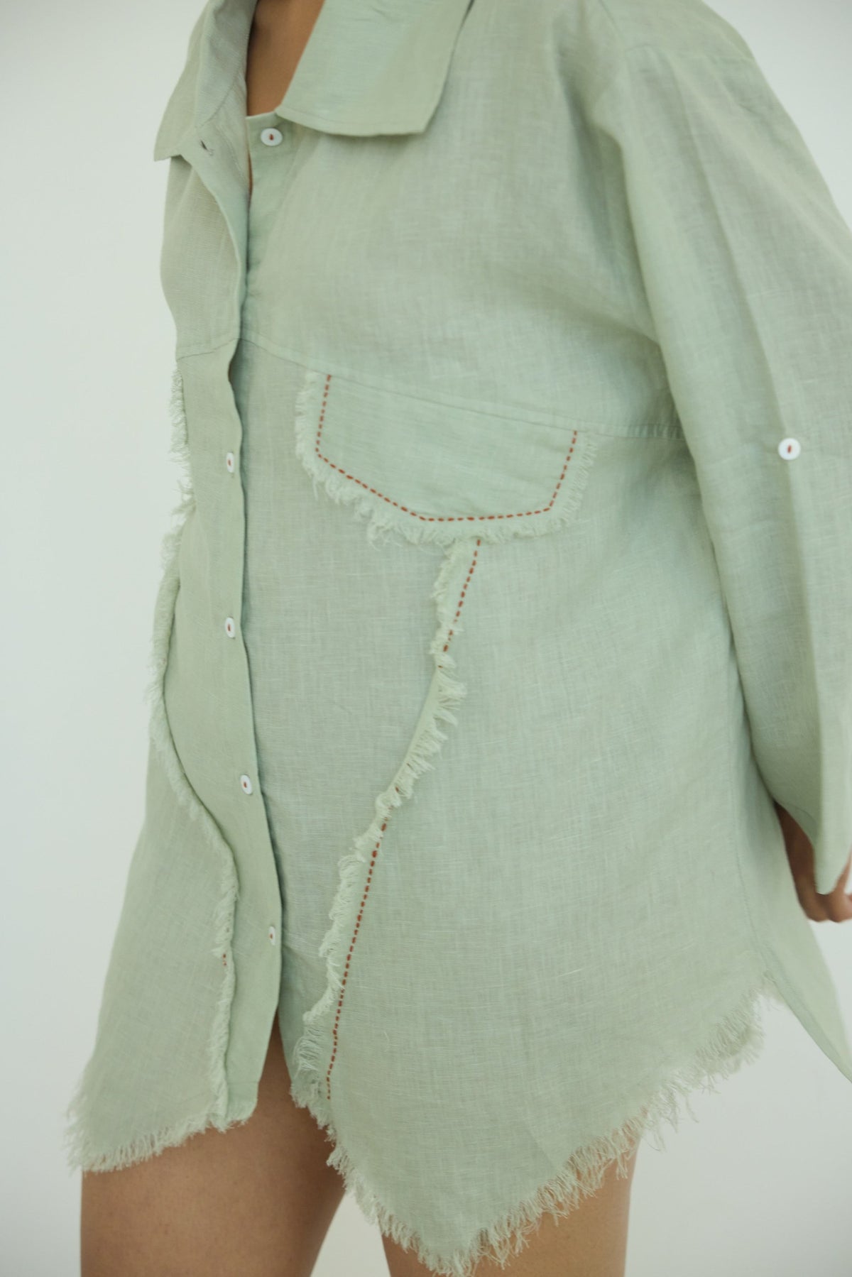 muffu fringe shirt dress, image 14