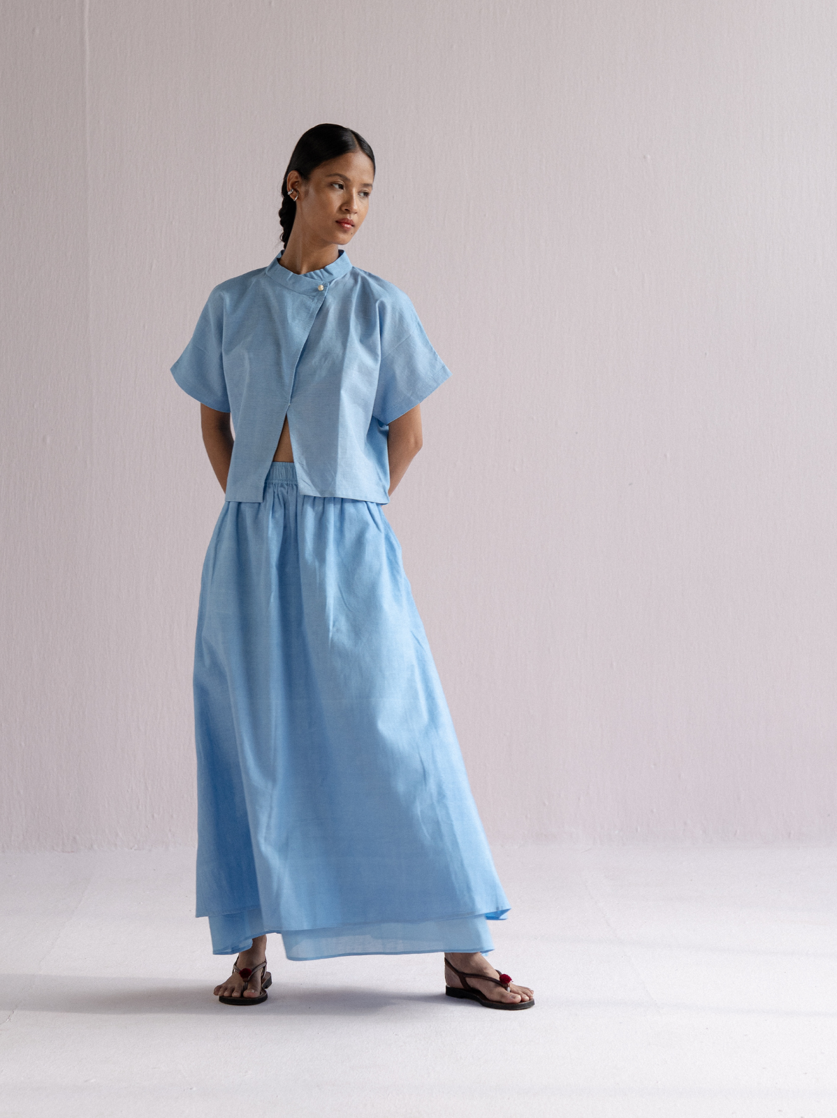 double layer skirt set — image 1