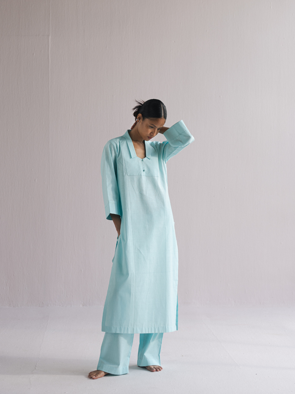 pintuck kurta set — image 2