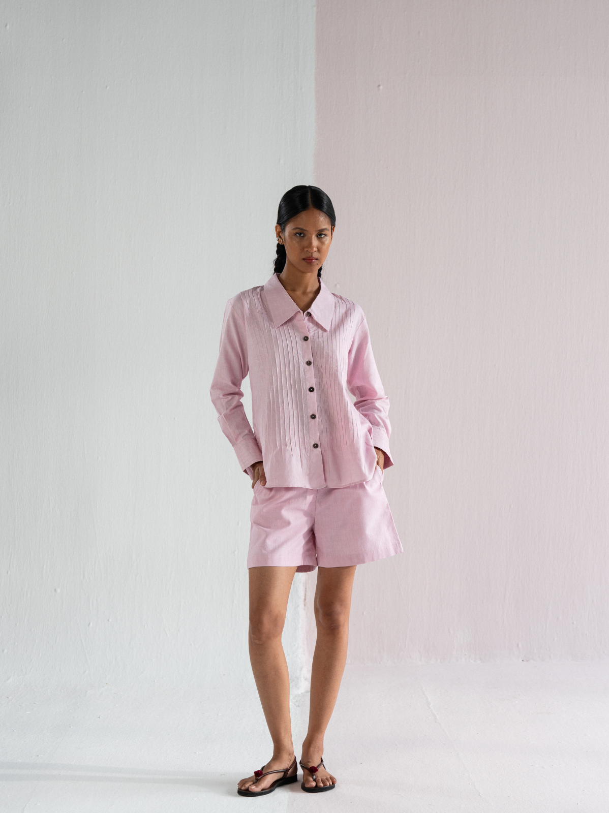 pintuck shirt set — image 9