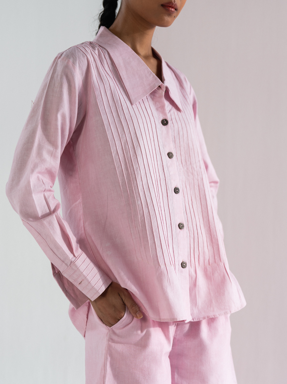 pintuck shirt — image 1