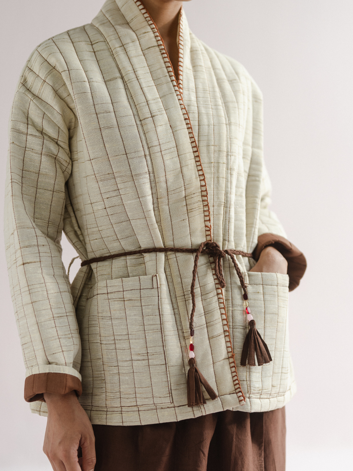 handwoven quilted jacket — image 3