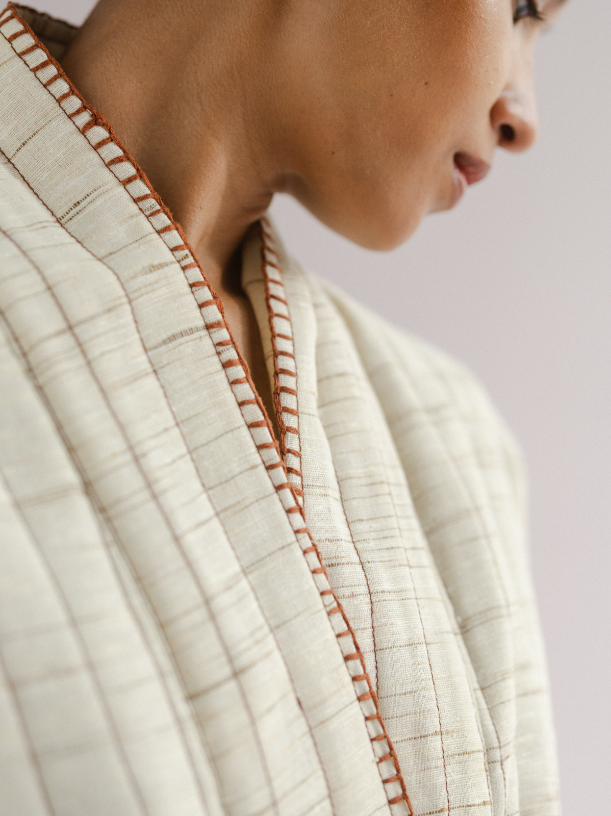 handwoven quilted jacket — image 6