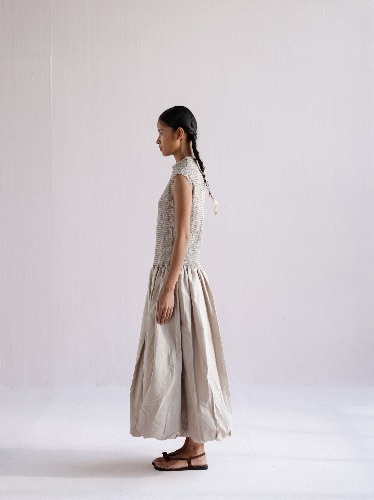 smocked balloon dress — image 12