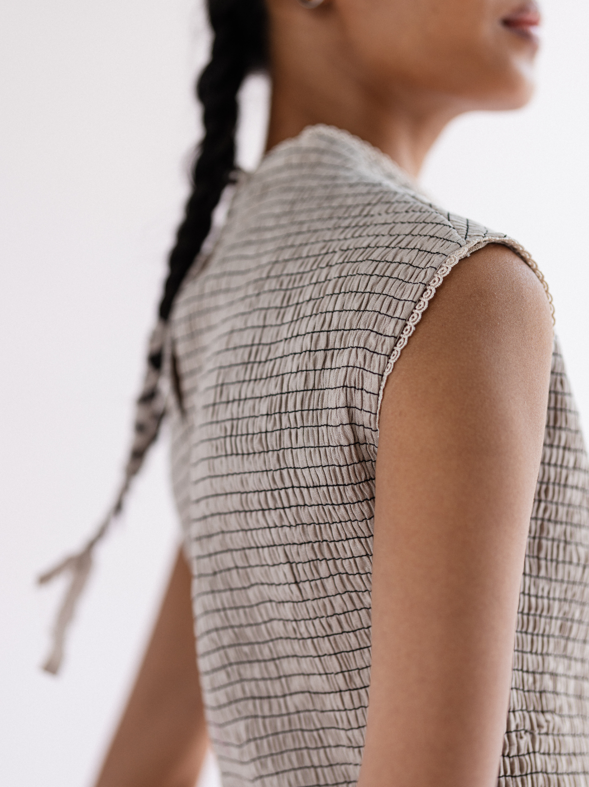 smocked balloon dress — image 14