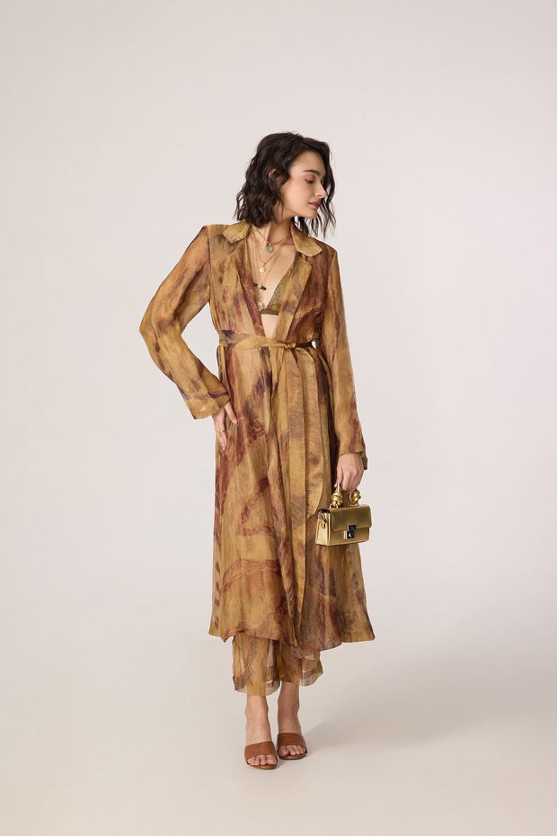 Belen Trench Arleth Bralette Vellora Trousers