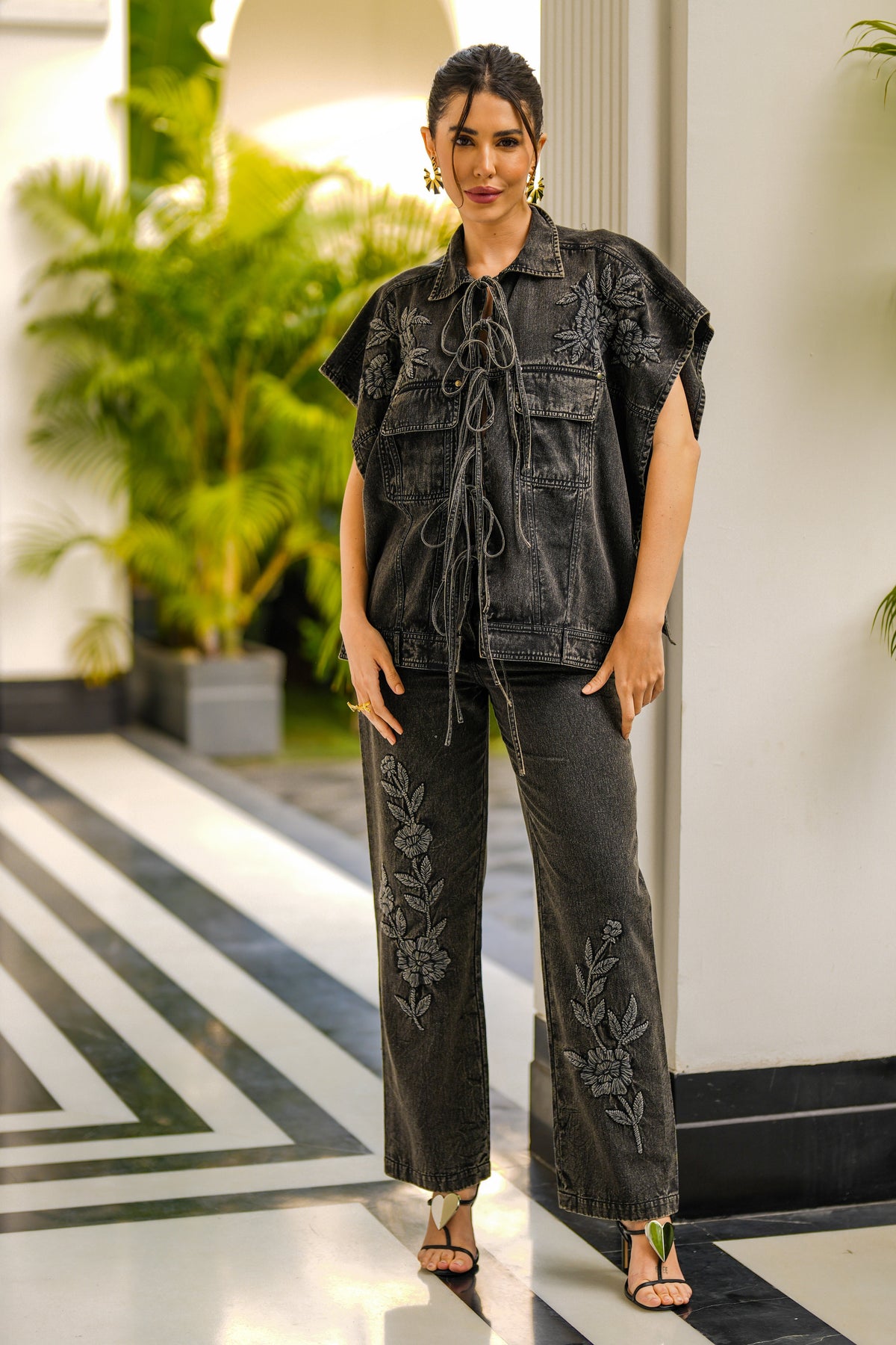 reyna denim pant — image 1