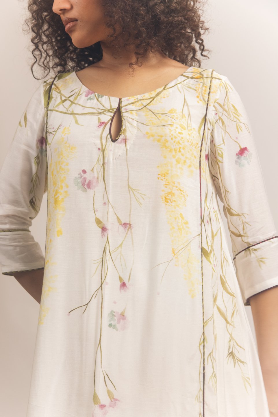 vine hill top dress white, image 2