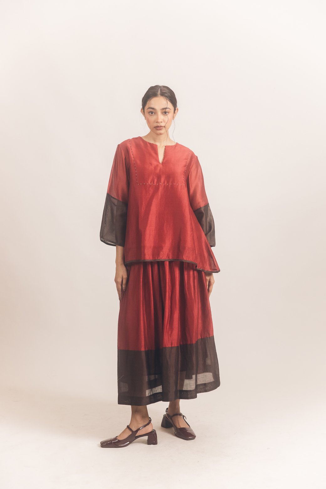 scallop dress checkered, image 1