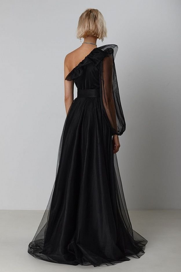 eclipse one-shoulder gown, image 7