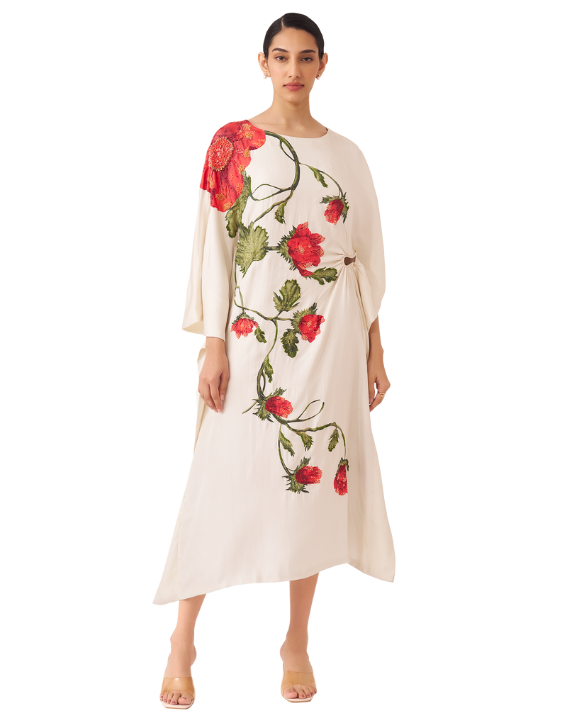 Floral Statement Kaftan Dress