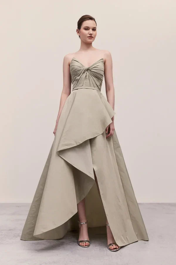 draped corset dress, image 1