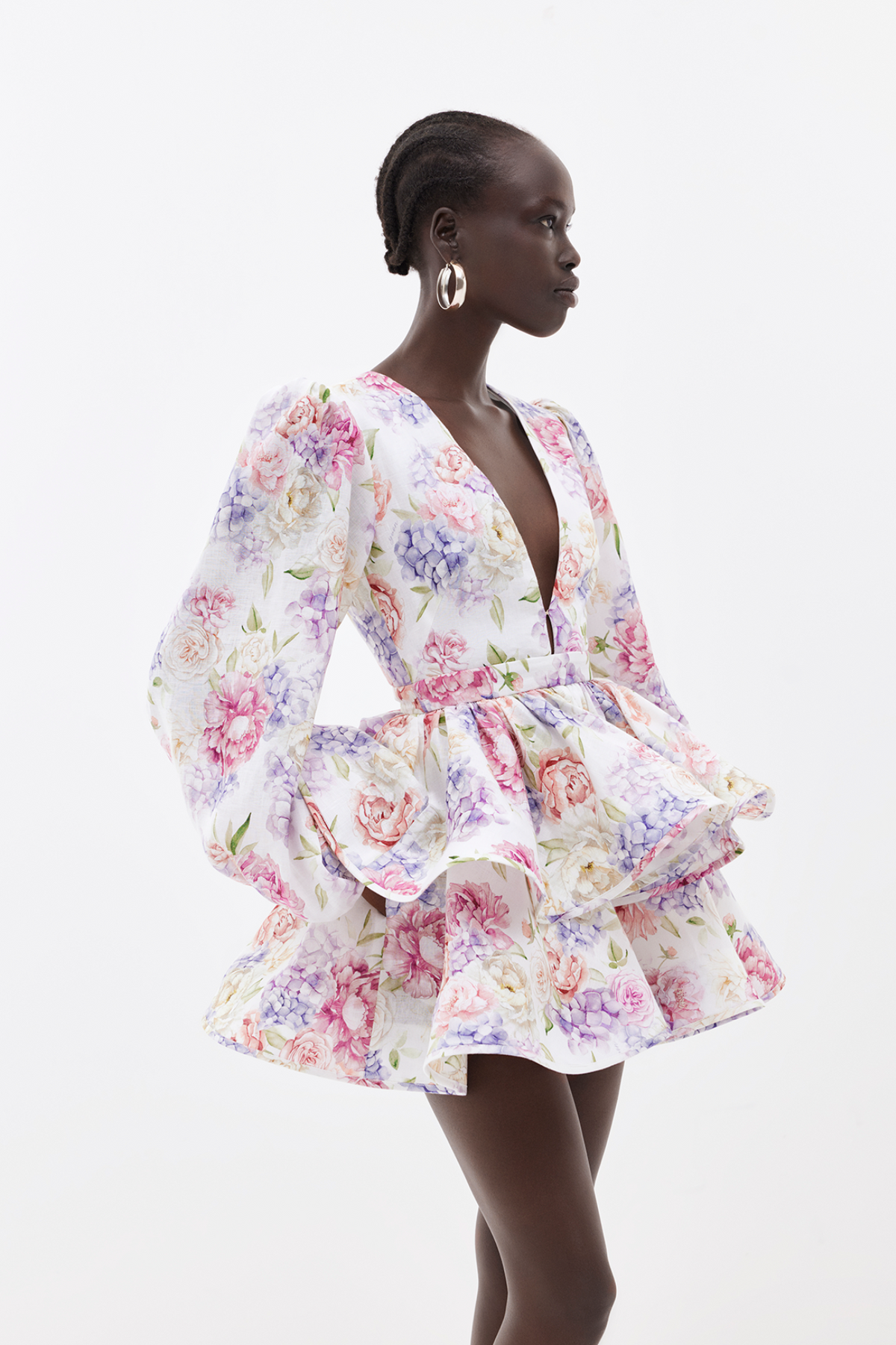 rosie whisper v-neck dress, image 6