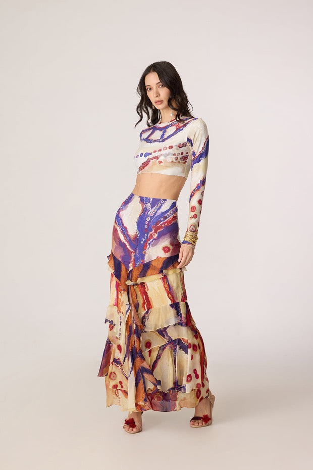 Zavi Blouse Marieya Skirt