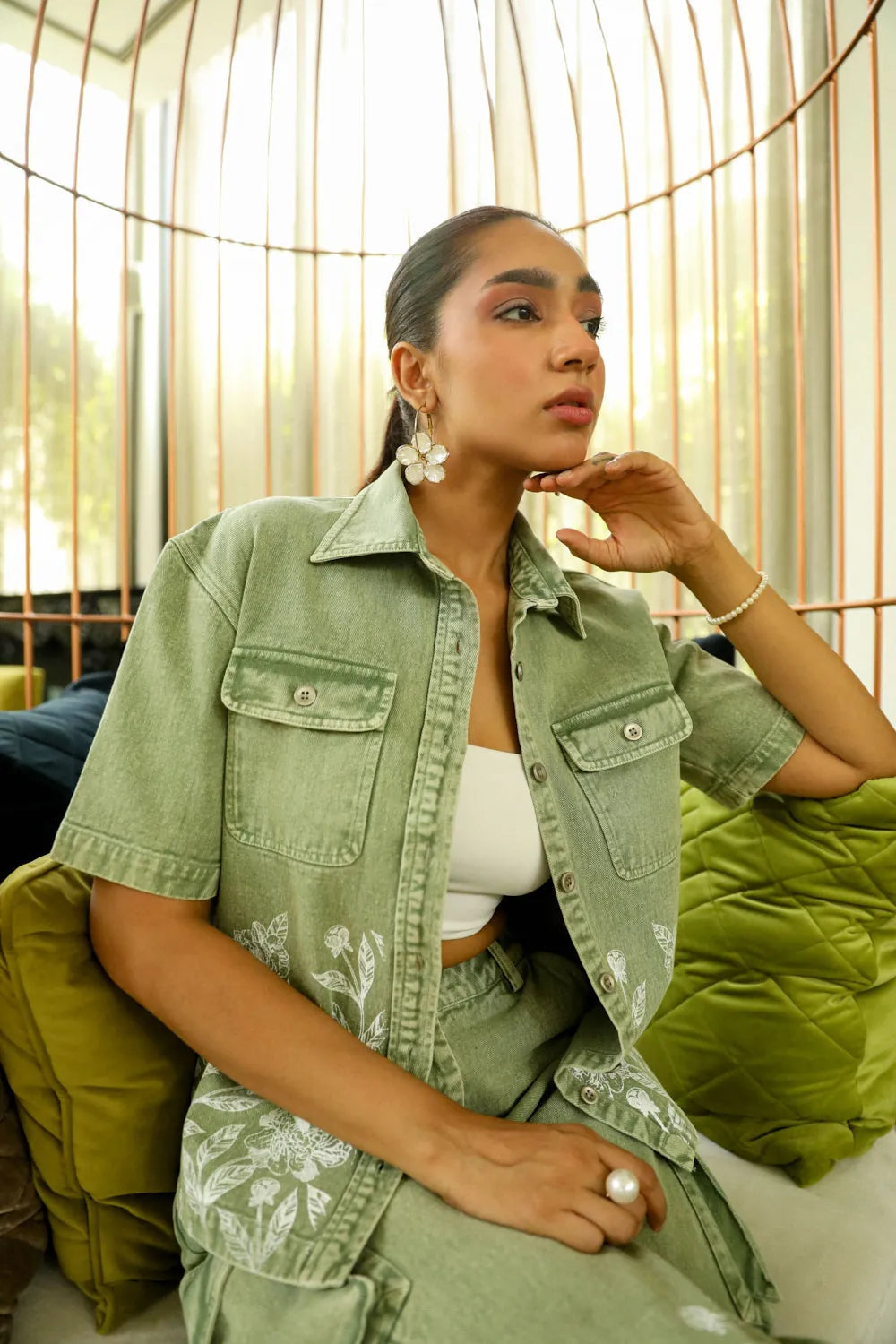 lowis co ord set in green, image 7