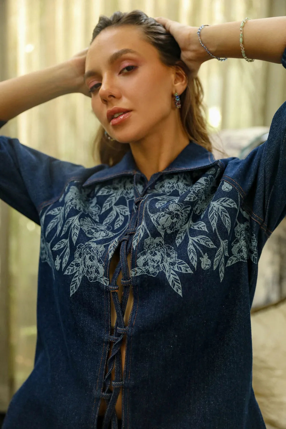 lowis co ord set in blue, image 8