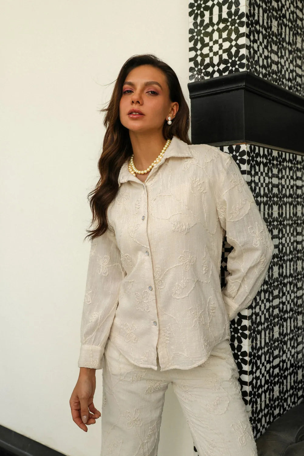 wakana white co ord set — image 1