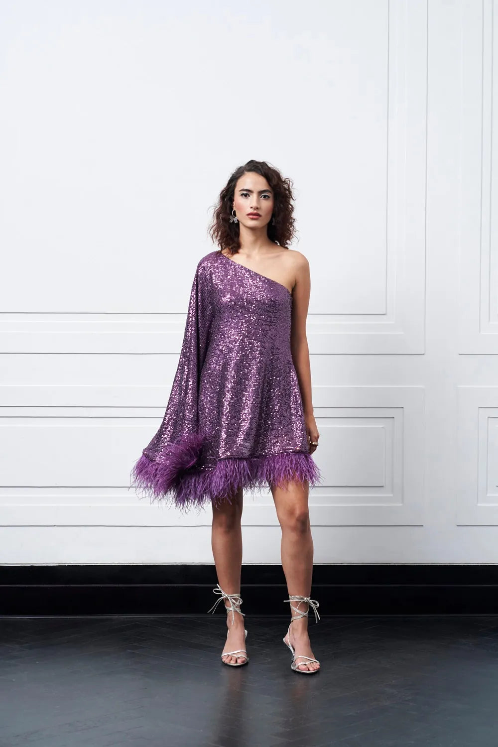 hugo dress purple — image 1