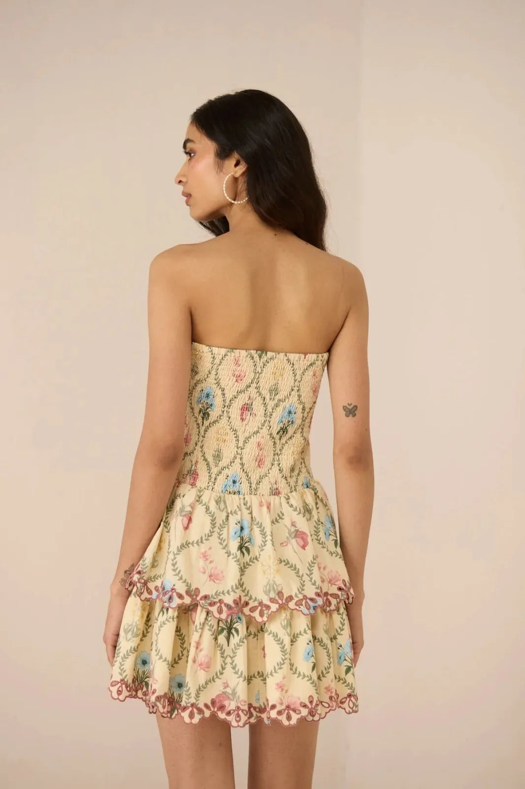 aashna shroff in apricot mini dress, image 8