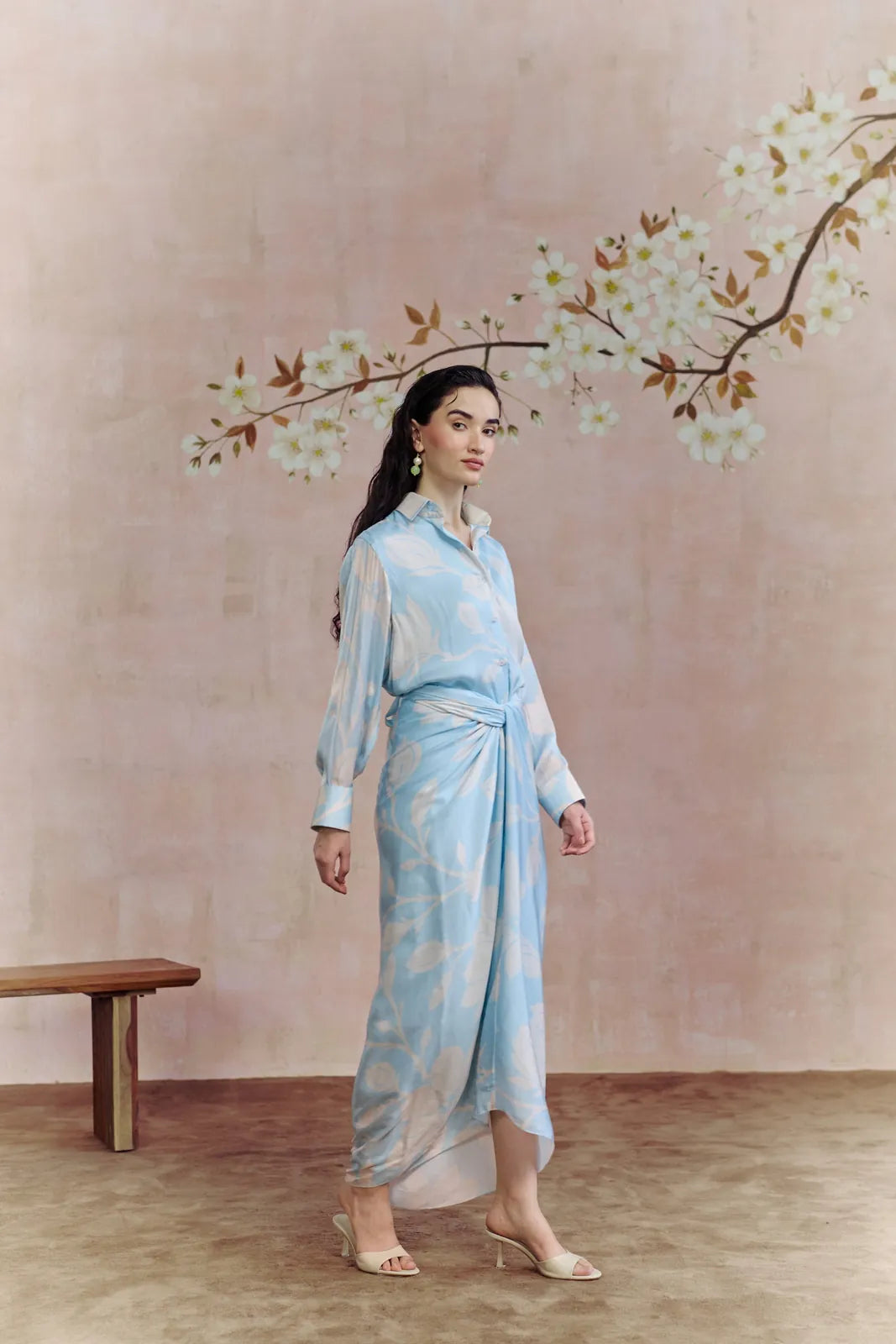 aqua bloom tie-up set, image 4