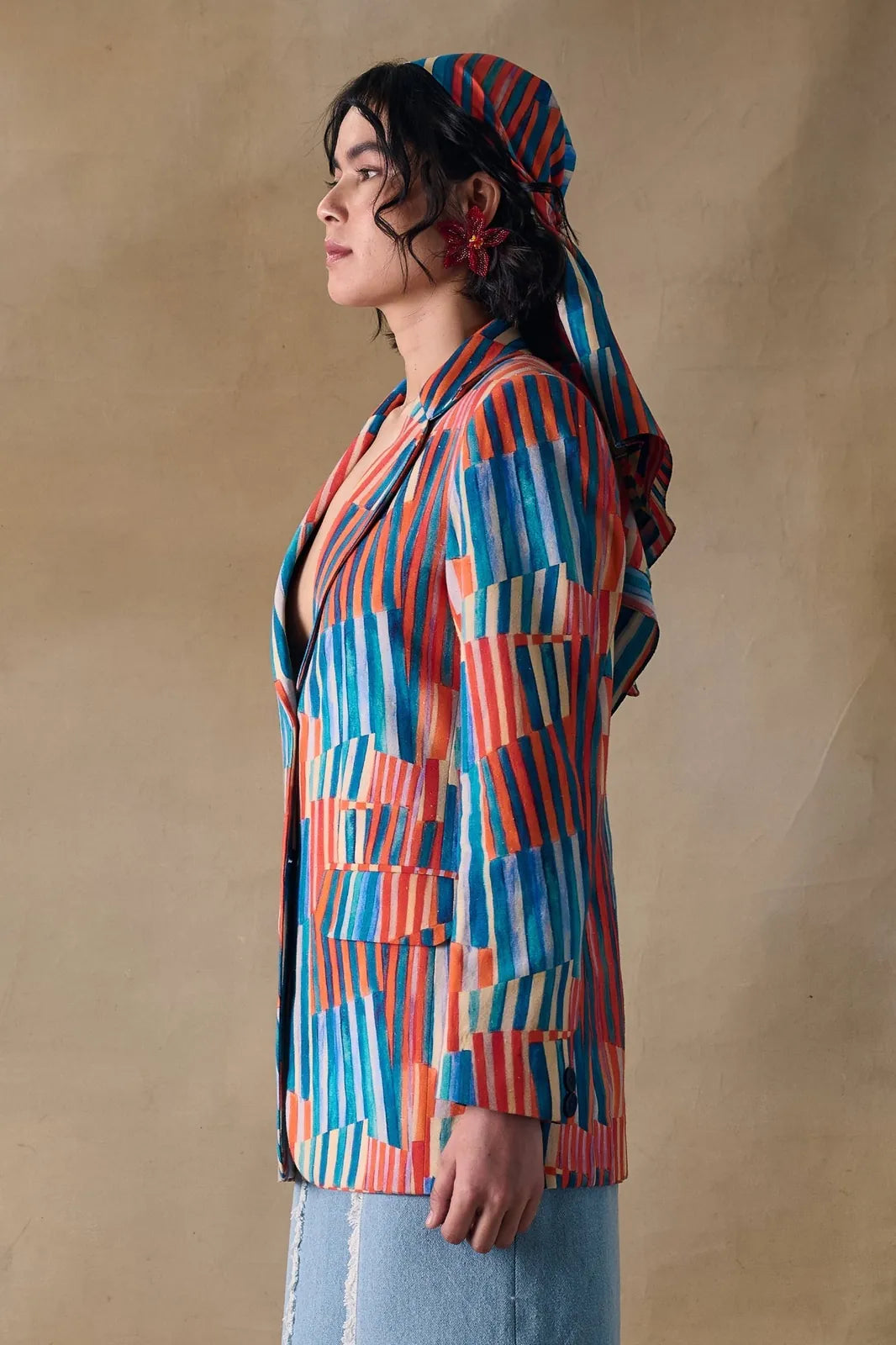 asilah stripe blazer, image 3