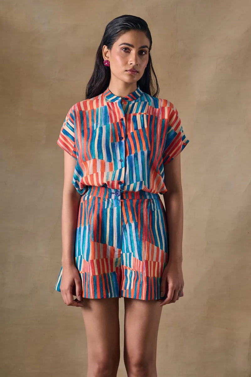 Asilah Stripe Shorts