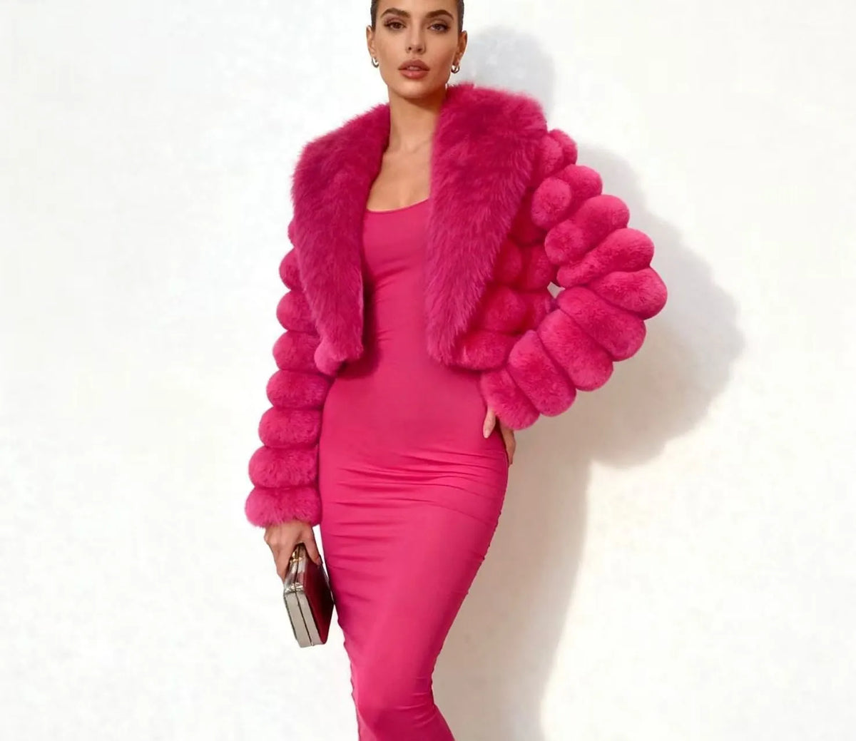aurelia bubble-sleeve fur jacket, image 5