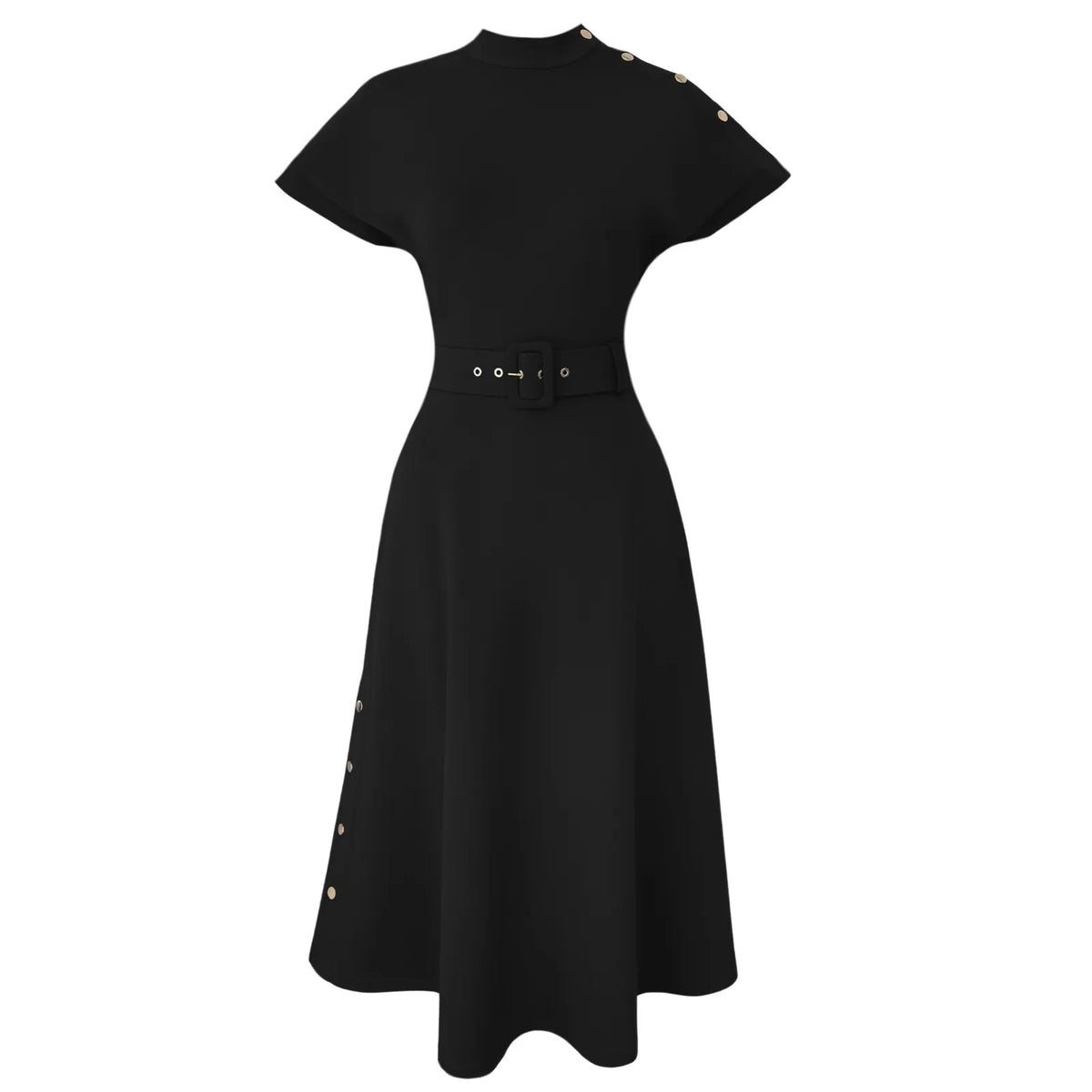 ava belted midi dress, image 1