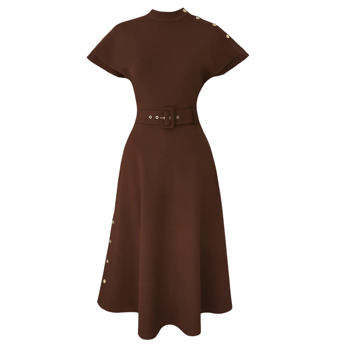 ava belted midi dress, image 4