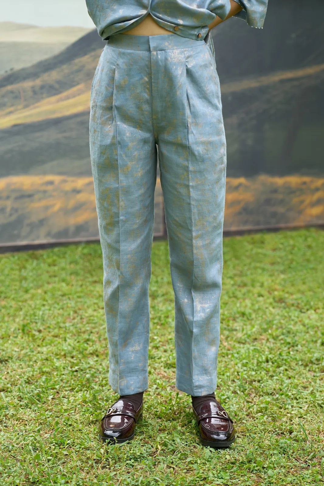 azure shirt & pants set, image 5
