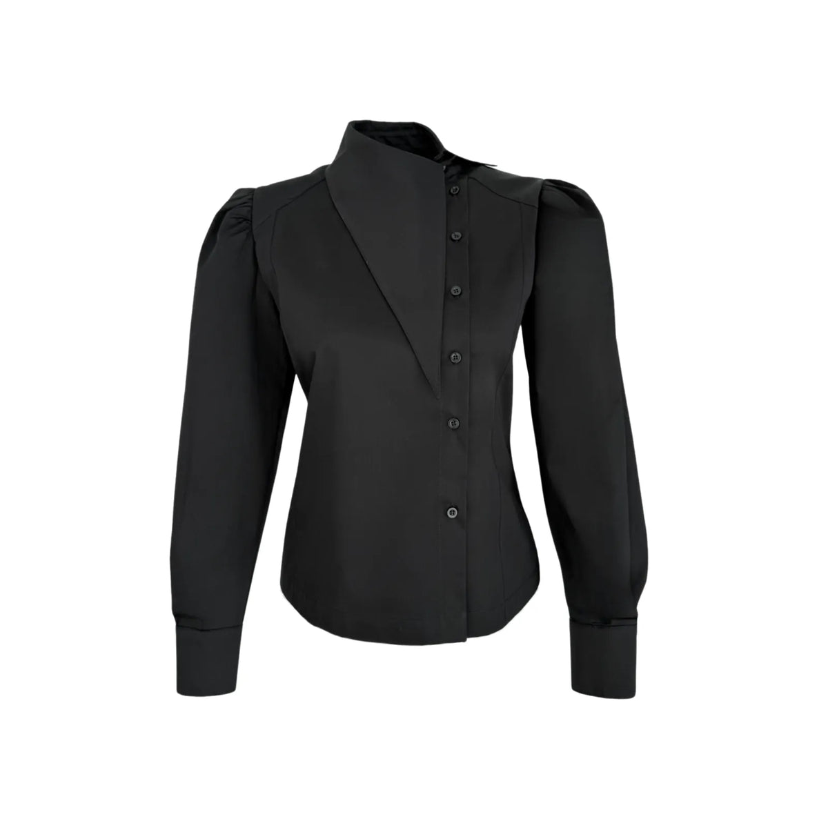 berry asymmetric collar detailed shirt, image 3