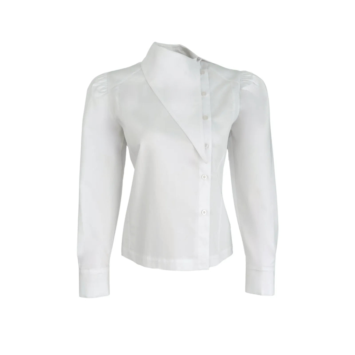 berry asymmetric collar detailed shirt, image 4