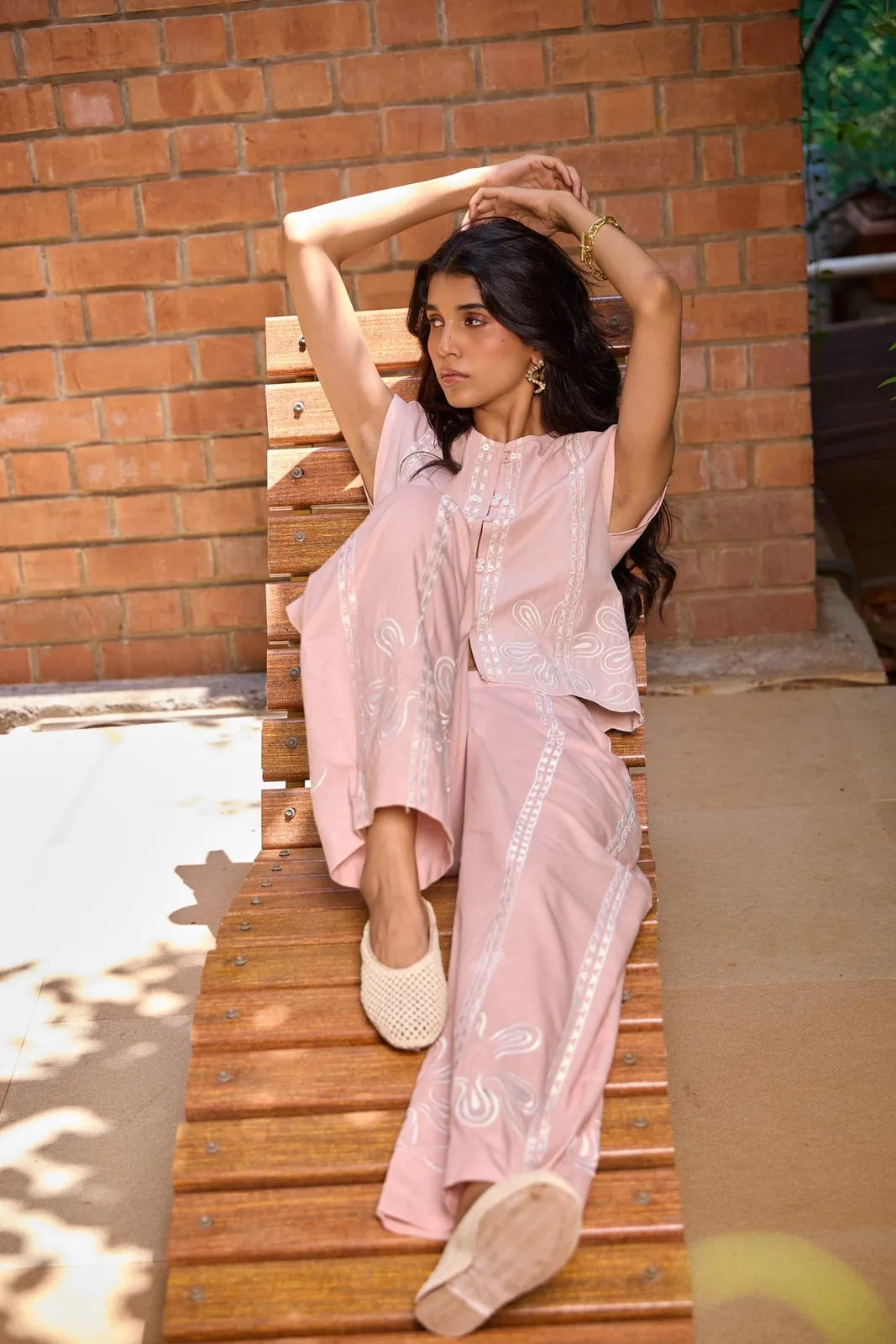 blush embroidered set, image 5