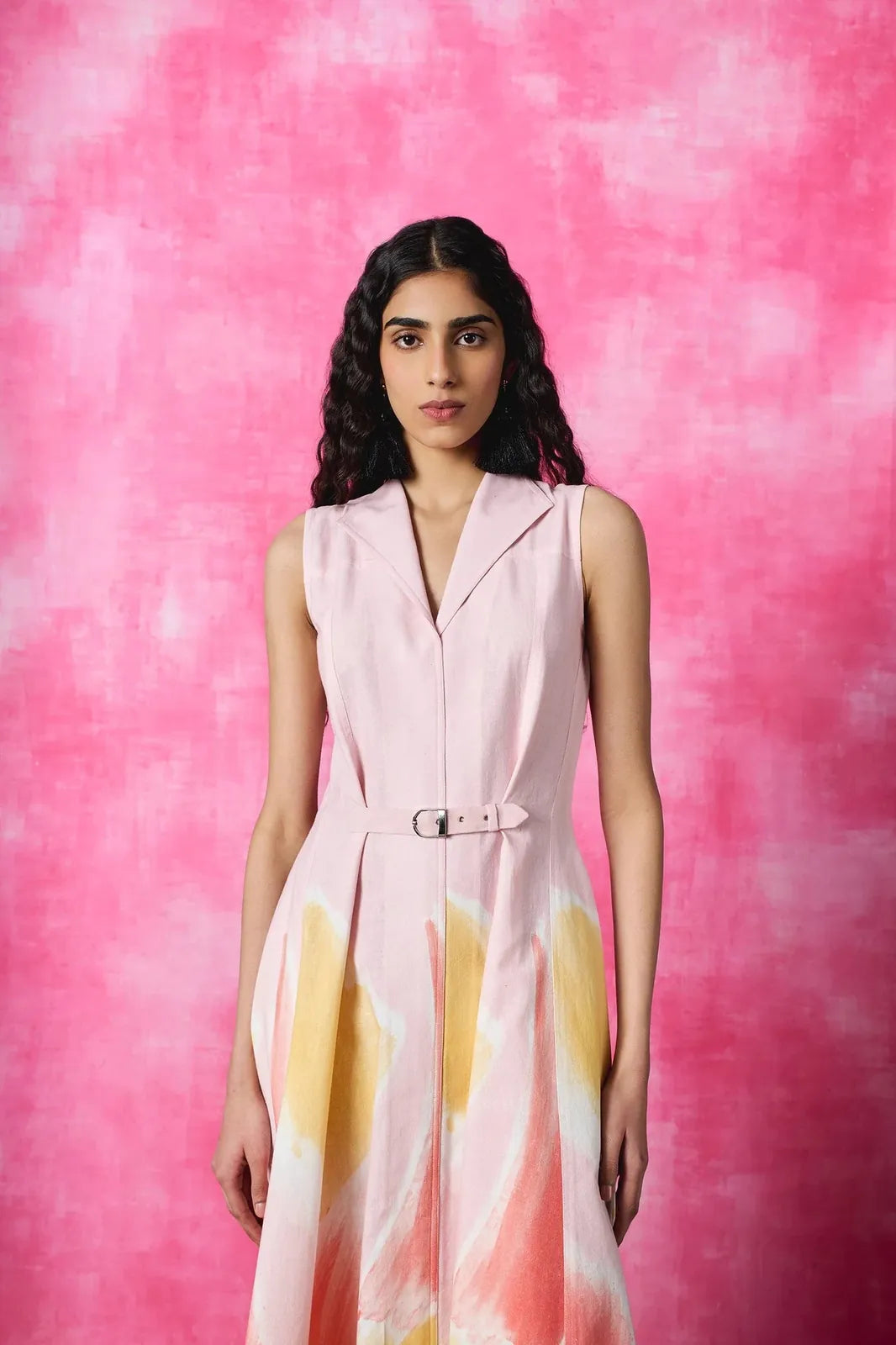 blush pop belted dress, image 4