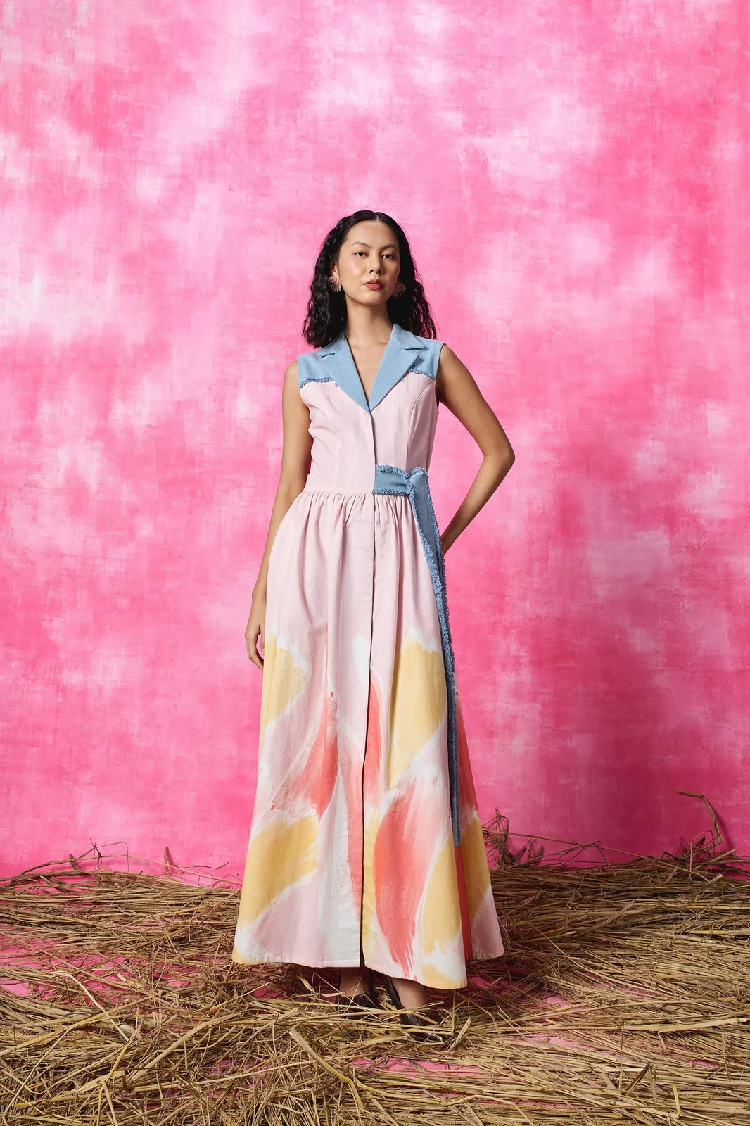 blush pop shirt dress, image 1