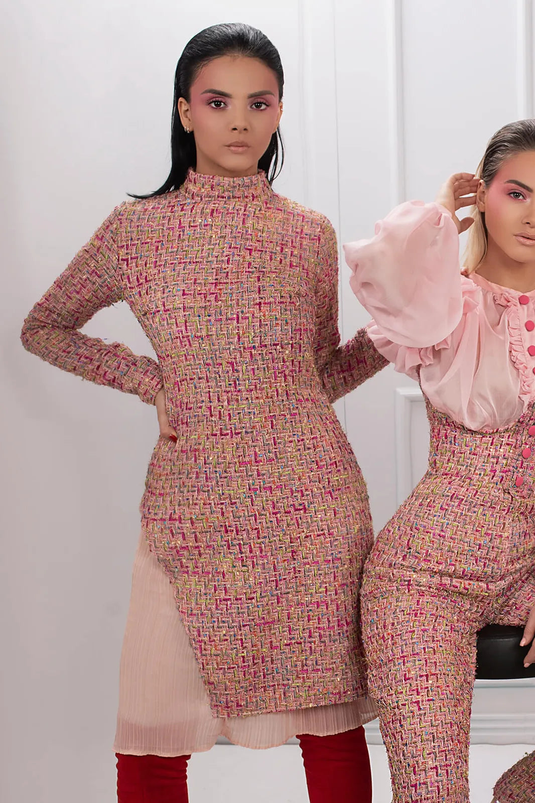 blush tweed mini, image 1