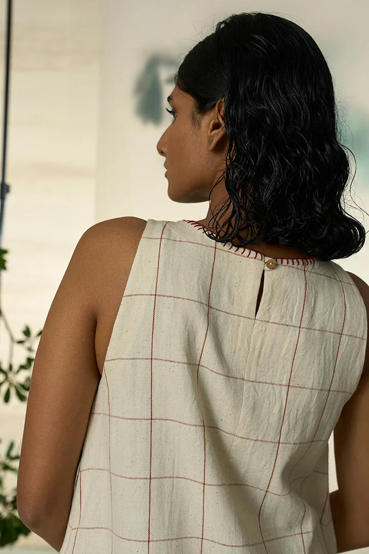 candy cane kala cotton sleeveless dress, image 3