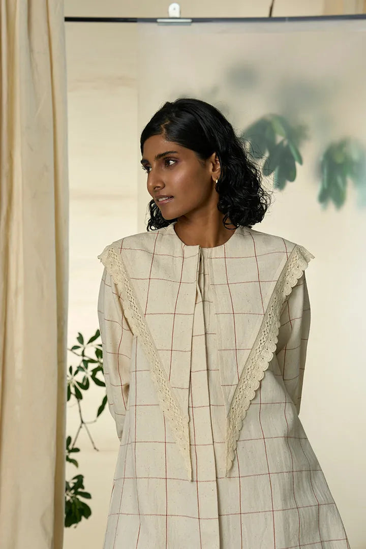 candy cane kala cotton v yoke dress, image 4