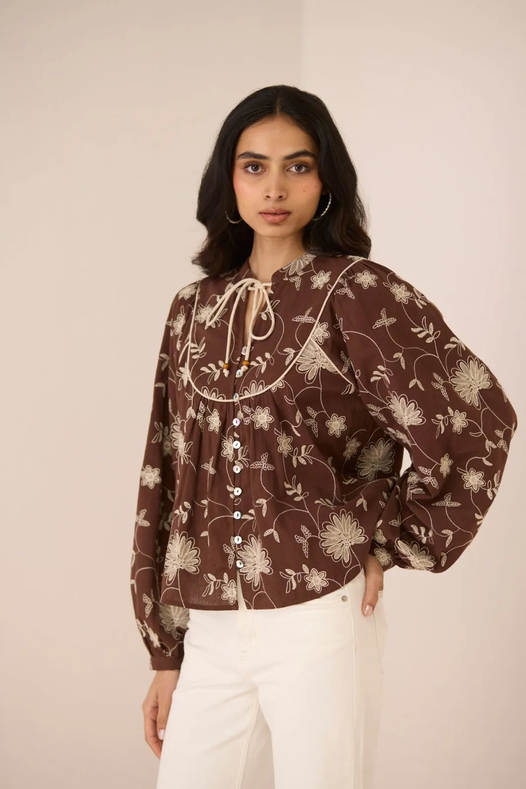 carmine blouse, image 1