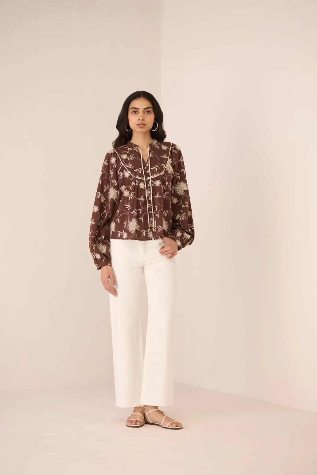 carmine blouse, image 3