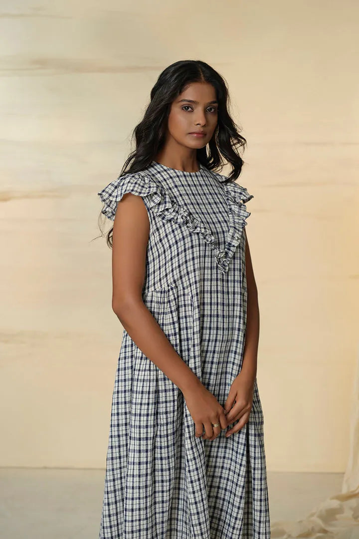 checkmate kala cotton frill dress, image 1