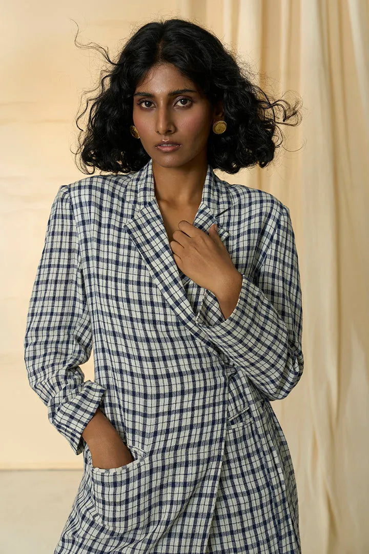 checkmate kala cotton tie up blazer, image 5