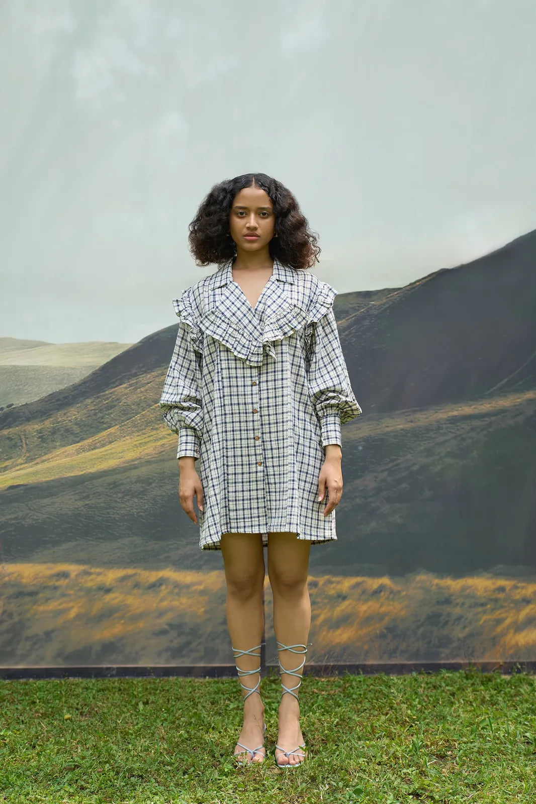 checkmate ruffle dress, image 1