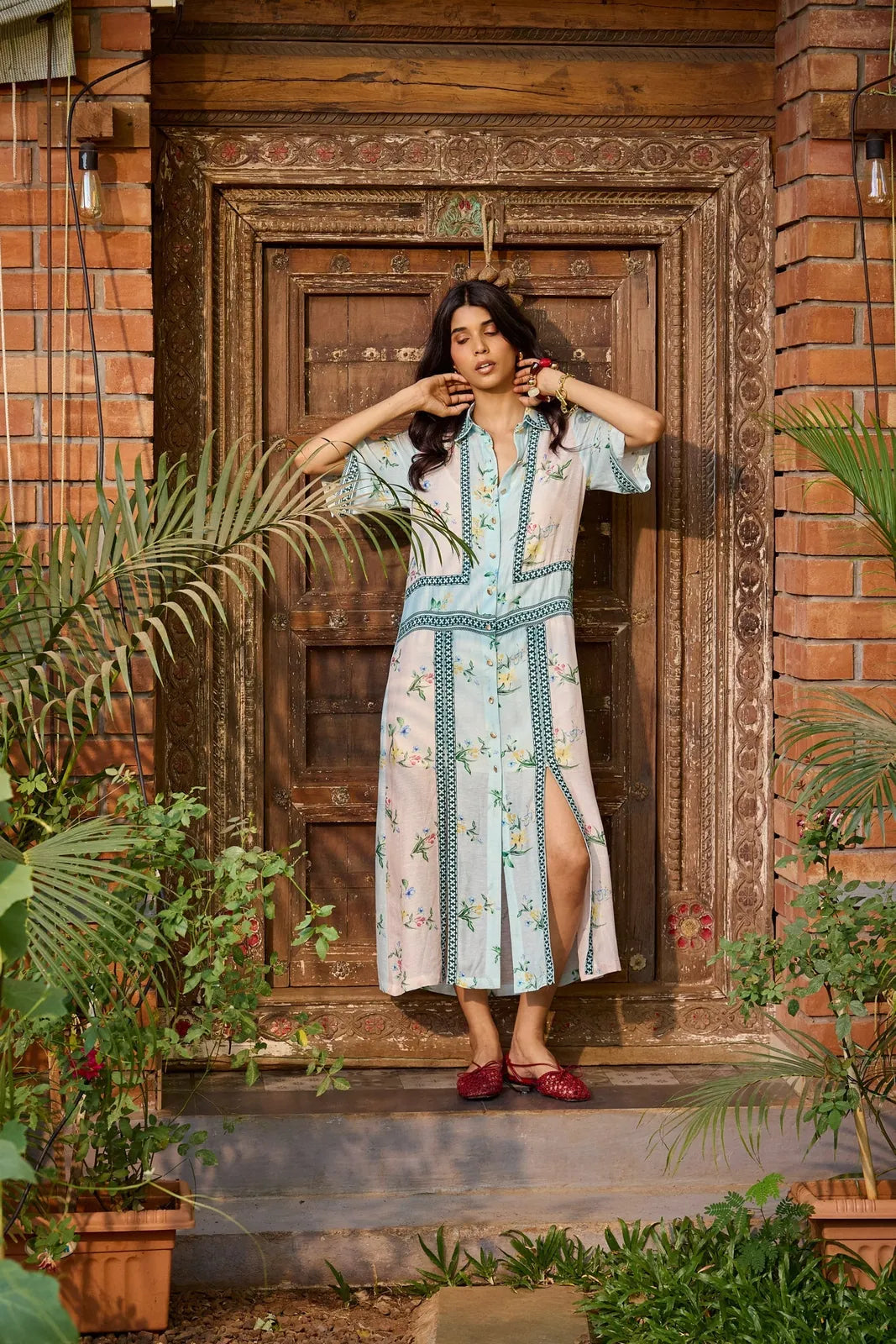 ciel & rosé floral shirt dress, image 5