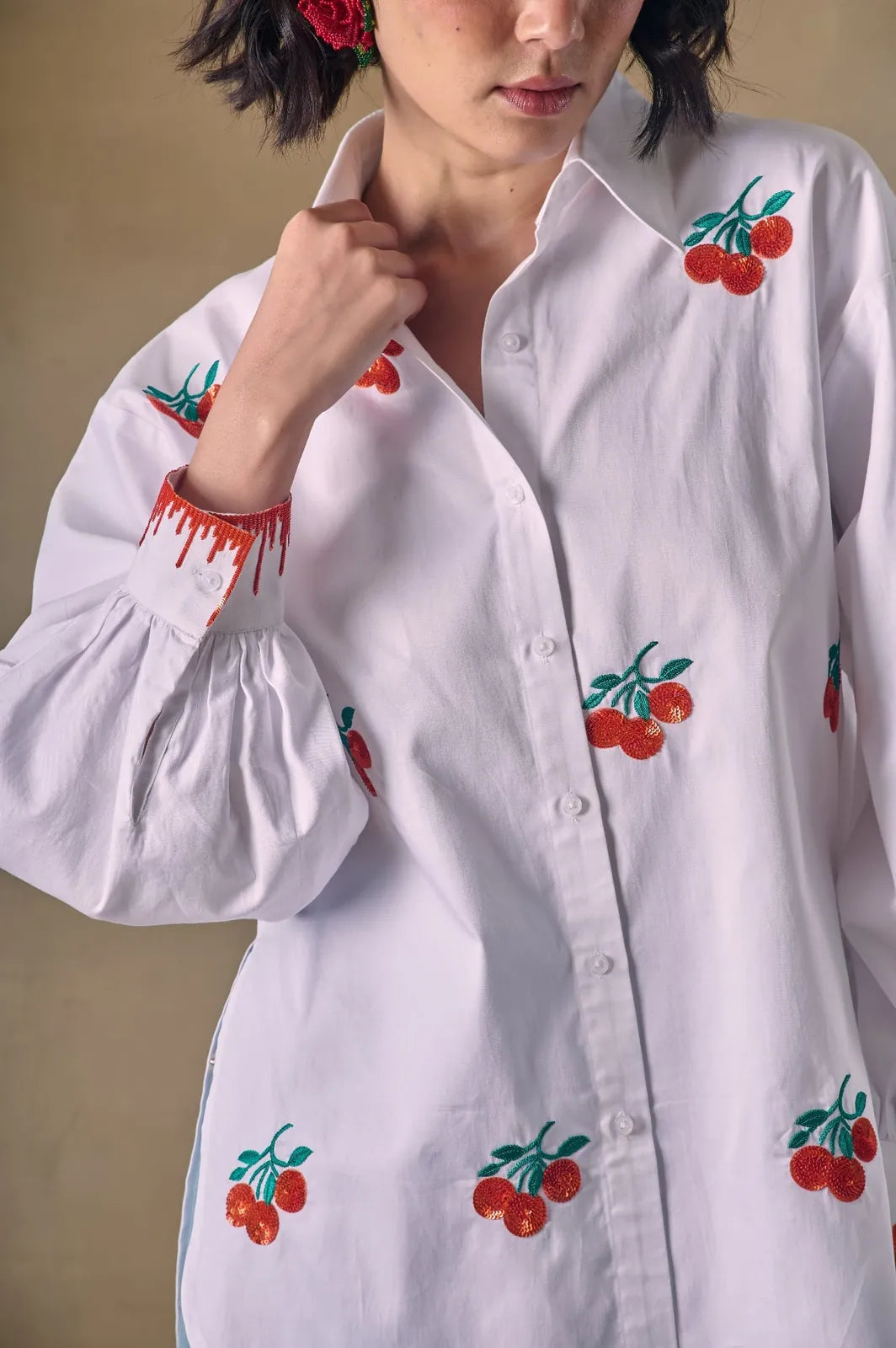 citrus blanc embroidered shirt, image 2