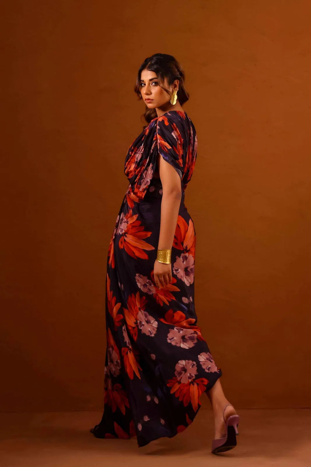 clavo kaftan gown with front zipper, image 4