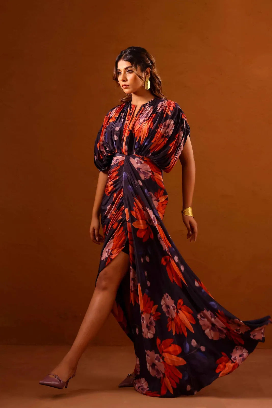 clavo kaftan gown with front zipper, image 5