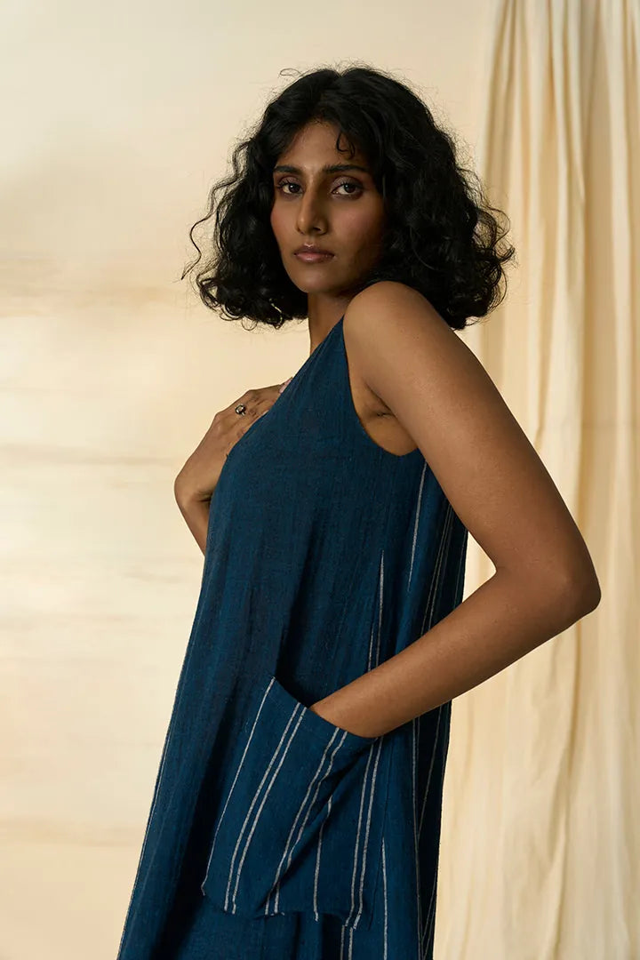 cobalt kala cotton sleeveless dress, image 3