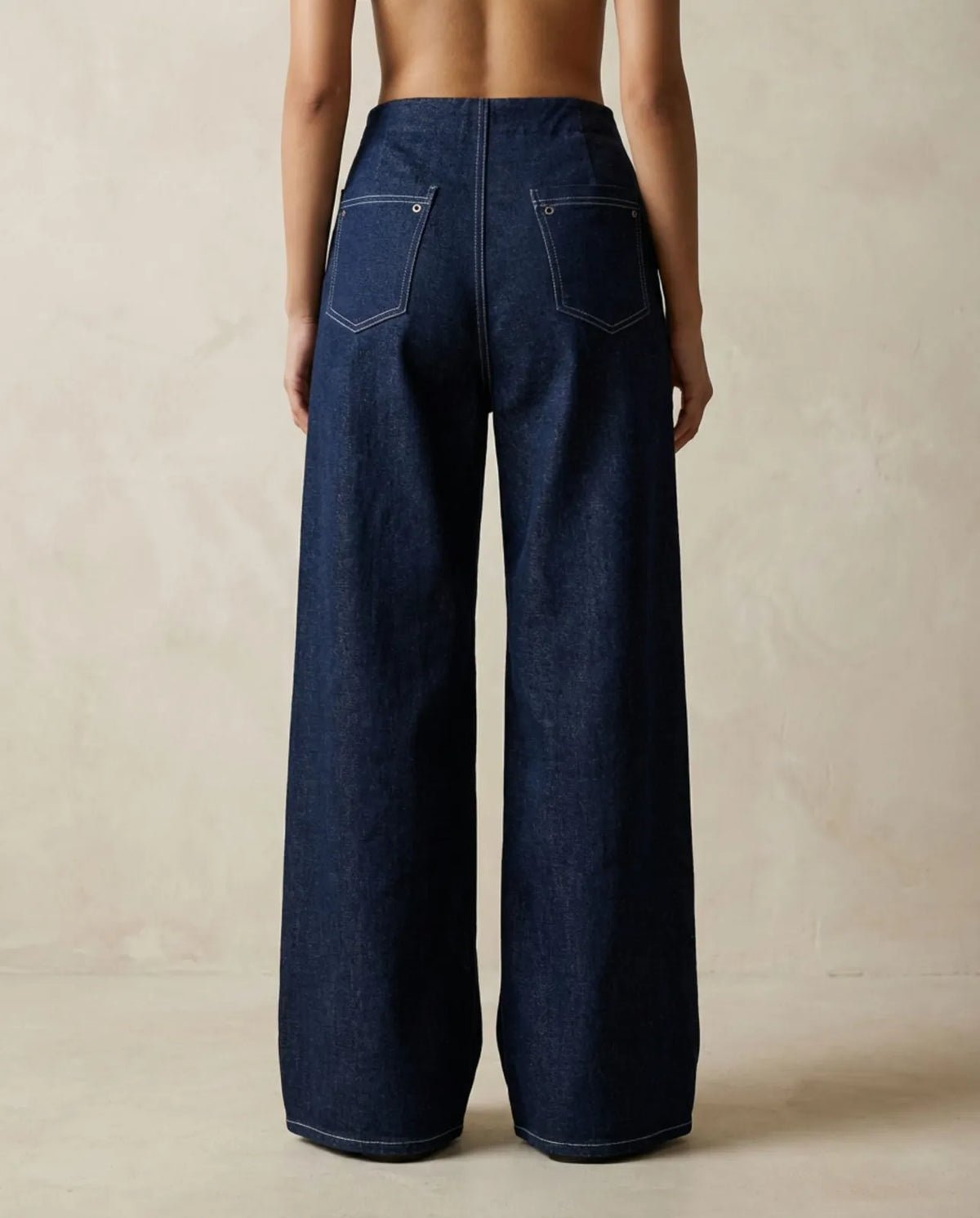contour denim pants, image 5